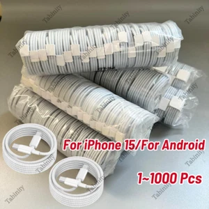 For iPhone 15 16 Plus Pro Max Android USB C to USB C Fast Charger PD Cable Lot - Picture 1 of 8
