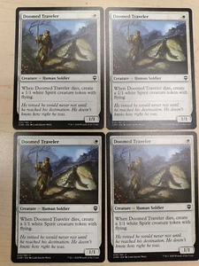 4x Doomed Traveler Commander Legends Common Magic MTG Wizards WOTC M3223 - Picture 1 of 6