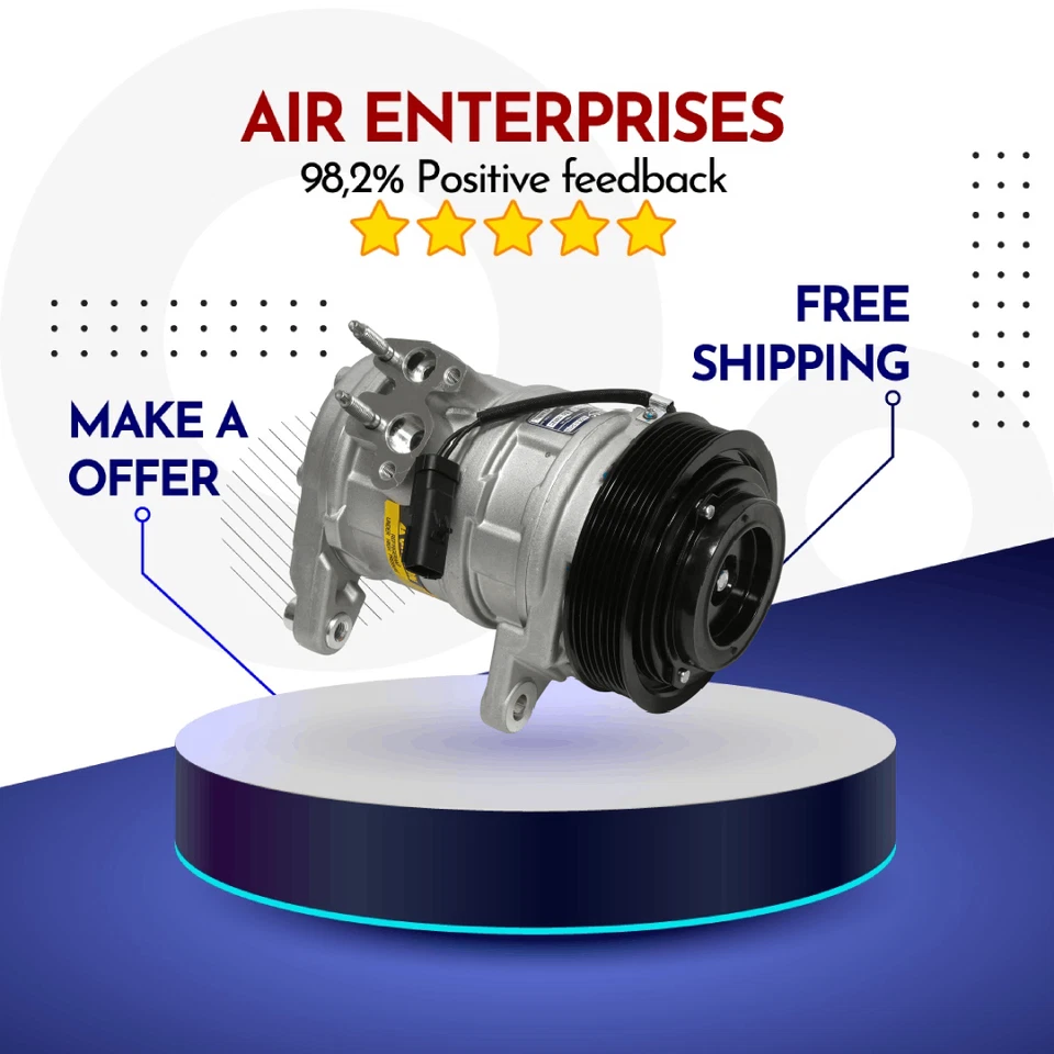 Compressor A/C Fit Dodge Ram 1500, Dodge Ram 2500, Ram 3500 2003-2008 - Image 1 of 1