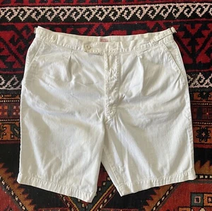 Vintage 1950s Stethos England Sanforized Twill Side Buckle Work Shorts Sz. 34-38 - Picture 1 of 15