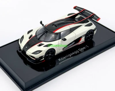 GB AUTOart 1:64 White One 1 Super Racing Sports Model Car ABS - Image 1 of 4