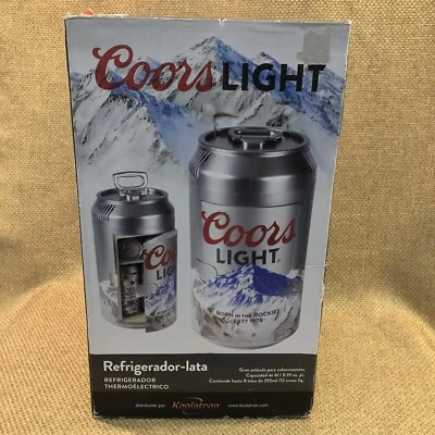 Coors Light 1073583 Coors Light 8 Can Portable Mini Fridge, 12V DC 110V AC New - Image 1 of 4