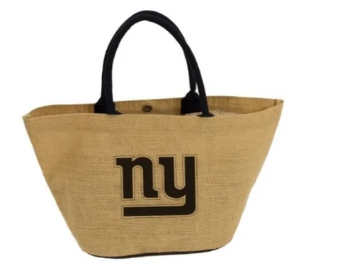 New York Giants Avalon Jute Tote Burlap Bag Cover