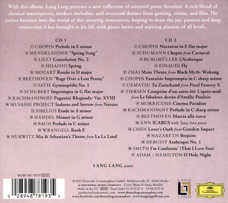 LANG LANG PIANO BOOK 2 NEW CD - Image 1 of 1