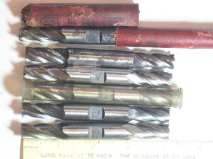 Tool END MILL DOUBLE END 4 FLUTE SQUARE 7/16” OD 1” LOC 1/2 SHANK MORSE $/Each - Picture 1 of 17