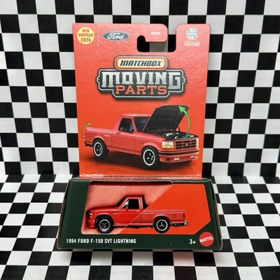 Matchbox FORD F-150 SVT LIGHTNG, Red, Moving Parts, Adult Gift, Fidget Toy Car - Image 1 of 4