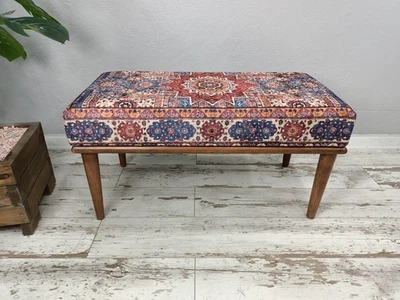 Meditation seat, Piano bench, Hallway organizer,Entry bench, Cushioned bench - Image 1 of 4