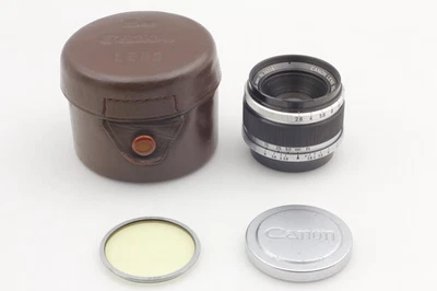 Probado [casi como nuevo con estuche] Canon 35mm f2.8 L39 Lente de montaje... - Imagen 1 de 4