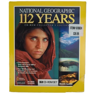 National Geographic 112 Years CD-ROM Collector’s Edition 32 Disc Set Complete VG - Picture 1 of 4
