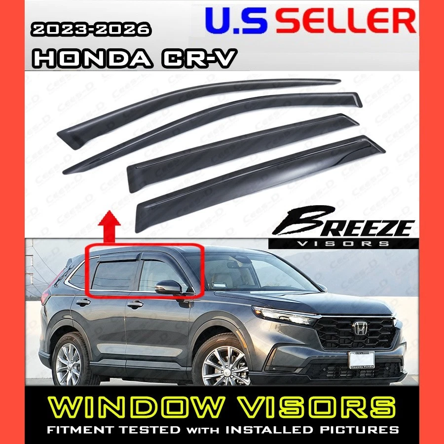 for 2023 → 2026 Honda CR-V  CRV/ WINDOW VISORS DEFLECTOR SHADE VENT - Image 1 of 4