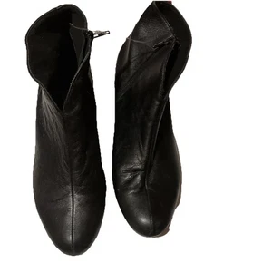 Munro Womens Comfort Leather Ankle Leather Heels Boots shoes sz 10 - Picture 1 of 9