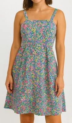 Vestido sin solero floral Jenni años 50 60 de colección talla XS - bolsillos pequeños Cottagecore Foto 1 de 4