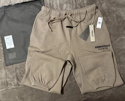 NEW Fear of God Essentials Desert Sand Sweatpants Size Large 100% Authentic✅ - Image 1 of 4