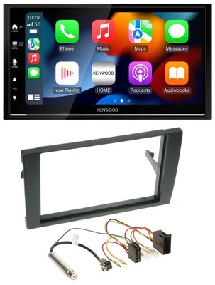 Kenwood DAB USB Bluetooth 2DIN MP3 Autoradio für Audi A4 B6 B7 2001-2008 ISO - Bild 1 von 4
