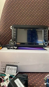 Rádio Carplay carro for Volkswagen 5/6 Seat PassatSkoda Gps Bluetooth Estéreo FM - Picture 1 of 7