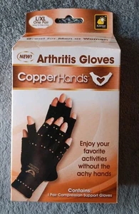 Copper Hands Arthritis Compression Gloves, L/XL - Picture 1 of 4