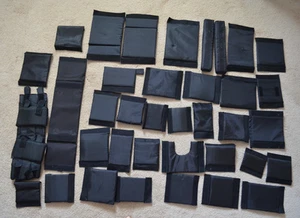 Hook & Loop Black Foam Insert Lot of 37 Camera Bag Padding Random Sizes - Picture 1 of 6