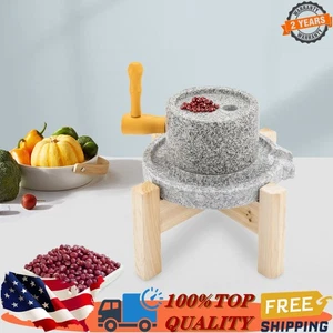 Manual Stone Mill Household For Hand Milled Rice Corn Soy Flour Grinder - Picture 1 of 18