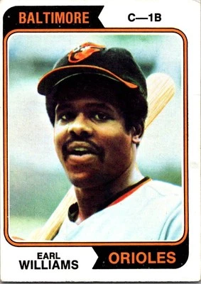 1974 Topps #375 Earl Williams - Image 1 of 2