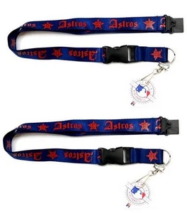 Houston Astros MLB Old English Lanyard 2 Pack - Picture 1 of 2