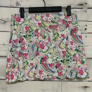 Crown & Ivy | Girl's Paisley and Flower Print Skort Size 16 - Picture 1 of 10