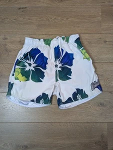 Billabong Swim Shorts Size L Polyester Lined Drawstring Floral - Picture 1 of 10