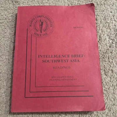 😮Scarce MCI 02.01 Intelligence Brief Southwest Asia Readings Specialized Skill  - Image 1 of 4