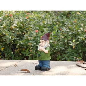 Unique Smoking Gnome Garden Statue - Durable Outdoor Decor, Perfect Gift - Picture 1 of 24