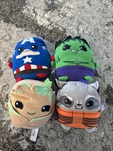 Mattel Marvel Menge 4 Cuutopia Avengers 5,5 Zoll Plüsch Stofftier Quetschspielzeug - Bild 1 von 3