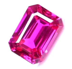 Flawless 10.25 Ct Natural Mogok Pink-Red Ruby Octagon Shape Certified Gemstone - Picture 1 of 7