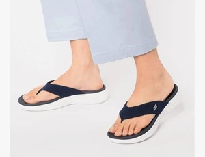 Skechers On The Go 600 Flip Flop Sandals 179074S Women's Size 11 NWT - Picture 1 of 11
