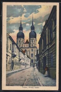 Trnava, Hruby Kostol, Ansichtskarte 1925 