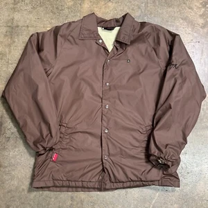Vintage Quiksilver Windbreaker Coachs Jacket Men's Size Medium Brown - Picture 1 of 8