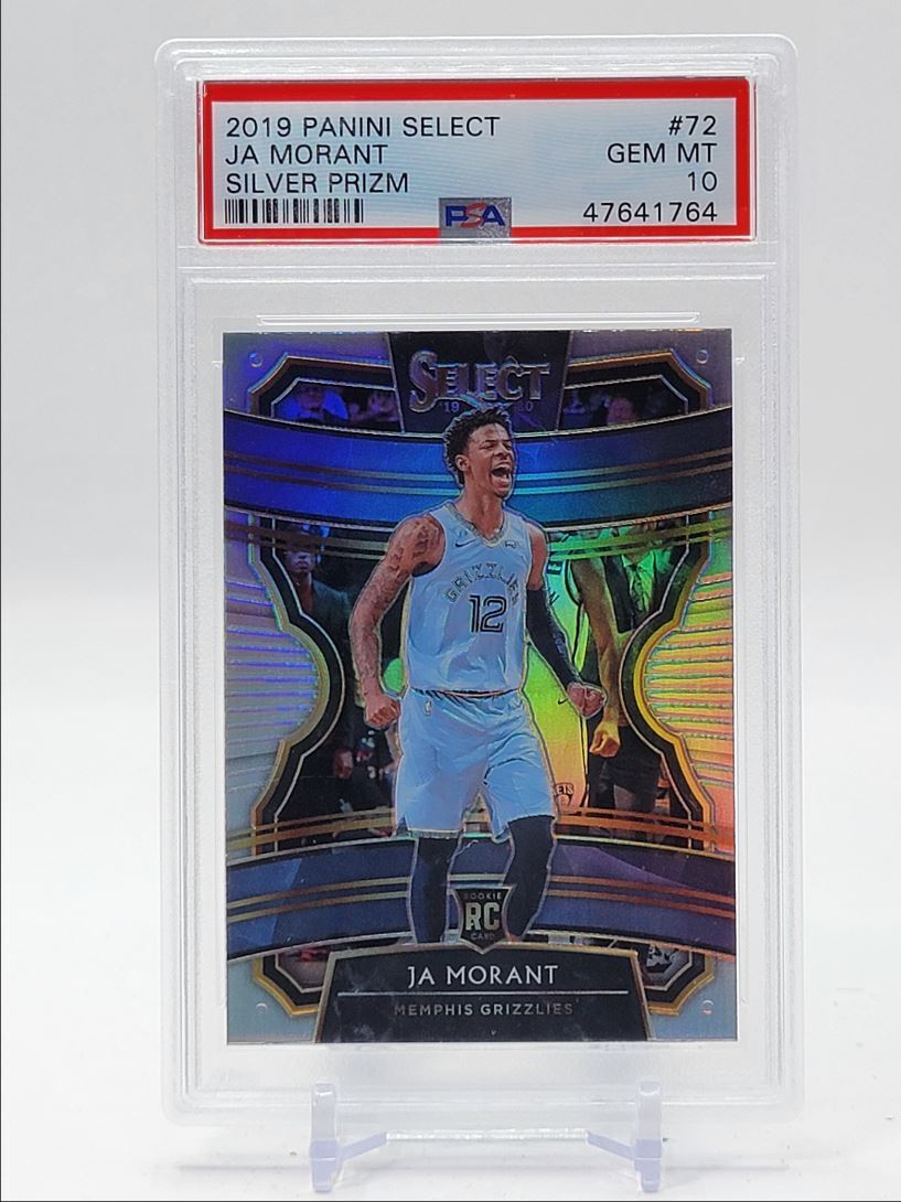 JA MORANT 2 2019-20 SELECT CONCOURSE ROOKIE SILVER PRIZM RC PSA 10 Q02VZ