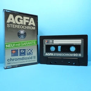 🍒 1x AGFA Stereochrom C 90+6 * IEC II Type 2 * Cassette Kassette кассета * 1981 - Bild 1 von 3