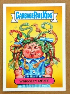 2016 Garbage Pail Kids Wriggley RENE As American As Apple Pie GPK Card 6a