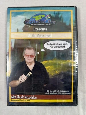 New Sealed DVD World of Art Instruction; On the Open Road w/ Chuck McLachlan Foto 1 de 2