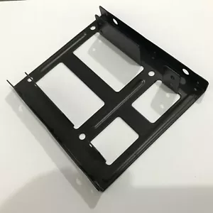 Metal 2.5 to 3.5 HDD Caddy Tray Sled Bracket Driver Bay Adapter Support 2x SSD - Picture 1 of 4