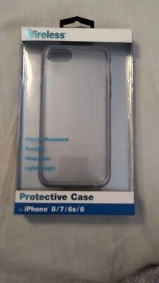 Capa protetora para iPhone 8/7/6s/6 - Cor transparente - SELADA NA CAIXA - Imagem 1 de 2