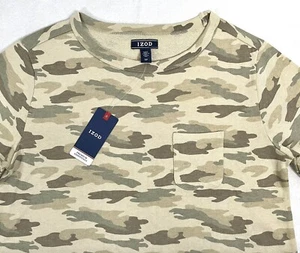 Izod Womens Sweater Stretch Camouflage Pullover Long Sleeves Crew Neck Small NWT - Picture 1 of 10