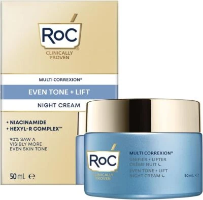 RoC Multi Correxion Even Tone Lift Night Cream Anti Wrinkle Aging Hydration Skin - Image 1 of 3