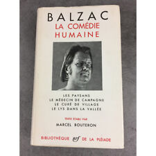 Balzac Honoré Collection Bibliothèque de la pléiade T8 Comédie Humaine les paysa
