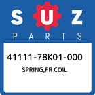 41111-78K01-000 Suzuki Spring,fr coil 4111178K01000, New Genuine OEM Part