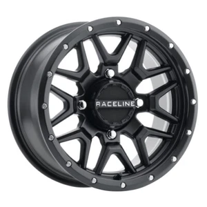 RACELINE A94B Krank 14X7 4X137 Offset 38 Black Simulated Beadlock (Qty of 1) - Picture 1 of 3