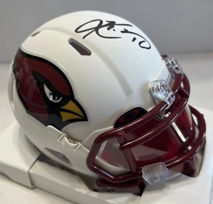 Kyler Murray Signed Cardinals Mini Helmet - Flat/White Red Face Mask Visor - Picture 1 of 1