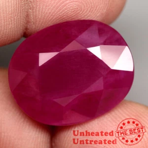 53.25Ct. Gemstone Unheated Ruby Pinkish Red Oval Large Tanzania Rare Gem Museum! - Picture 1 of 7