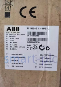 ABB Inverter ACS355-01E-09A8-2 1P AC200V~240V 2.2KW Fast shipping - Picture 1 of 4