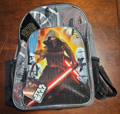 NEW Star Wars Kylo Ren Stormtroopers kids backpack NWT book bag school disney - Image 1 of 4