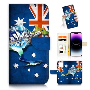 ( For Oppo A60 5G Only ) Wallet Flip Case Cover AH26480 Australian Flag - Photo 1 sur 7