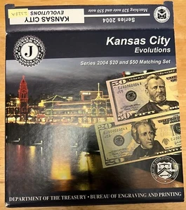 2004 SERIES KANSAS CITY EVOLUTIONS SET $20, $50 MATCHING LOW SERIAL NUMBER 2328 - Picture 1 of 3
